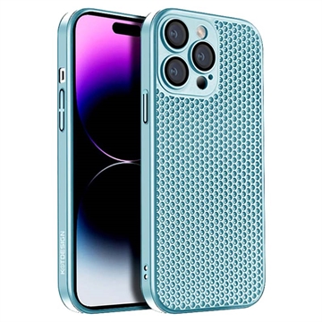 Husă Plastic iPhone 15 Pro Max - Kstdesign Icenets Series - Albastru Deschis