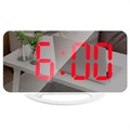Ceas TS-8201 - cu Alarmă LED, Display Digital și Oglindă - Roșu / Alb