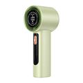 Ventilator portabil cu afișaj LED, 100 de trepte de viteză și încărcare prin port Type-C - 3000mAh - verde