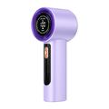 Ventilator portabil cu afișaj LED, 100 de trepte de viteză și încărcare prin port Type-C - 3000mAh - Violet
