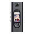 LK2313 Cameră de acțiune cu lentilă rotativă 4K - IP65 impermeabilă - Negru