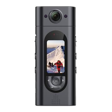 LK2313 Cameră de acțiune cu lentilă rotativă 4K - IP65 impermeabilă - Negru