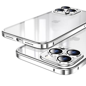 Husă Hibridă Anti-Zgârieturi Luphie pentru iPhone 14 Pro - Argintiu
