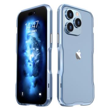 Bumper Protecție Metalic iPhone 14 Pro Max - Luphie Safe Lock - Albastru