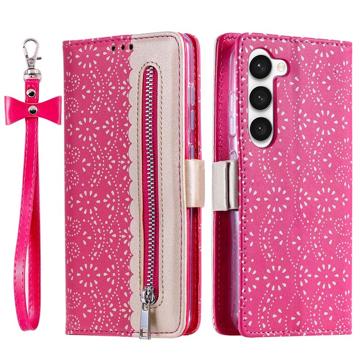 Husă Portofel Samsung Galaxy S23 5G - Lace Pattern