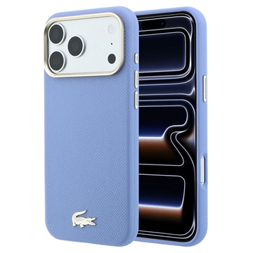 Husă iPhone 18 Pro Lacoste Champs Élysées - Compatibilă MagSafe - Albastru