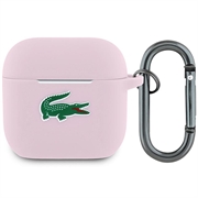 Husă din silicon lichid AirPods 4 Lacoste Croc Logo - Roz