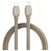 Cablu USB-C la Lightning cu încărcare rapidă și înveliș împletit Ldnio LC212i - 2m, 30W - Auriu titan