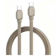 Cablu USB-C împletit Ldnio LC212C pentru încărcare rapidă - 2m, 65W - Auriu titan