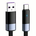 Cablu Ldnio LS242Q USB-A la USB-C cu încărcare rapidă de 100W - 2m - Negru