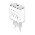Încărcător rapid Ldnio Q1415 de 45W cu USB-C PD și GaN, cu cablu USB-C de 1.2m - alb