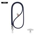 Leeu Design Șnur universal elegant pentru telefon crossbody - 120cm, 6mm - Albastru marin
