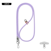 Leeu Design Șnur universal elegant pentru telefon crossbody - 120cm, 6mm - Violet