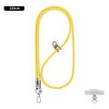 Leeu Design Elegant Universal Crossbody Telefon Lanyard - 120cm, 6mm - Galben