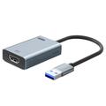 Cablu adaptor Lemorele LC06 Plus USB-A la HDMI - 4K, 30Hz - Gri