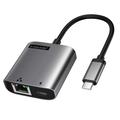 Adaptor Lemorele TC35 USB-C la Ethernet 2.5G cu port USB-C