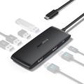 Hub USB-C 7-în-1 Lemorele TC510 - Negru