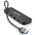 Hub USB 3.0 Lemorele TC55 Slim cu 4 porturi - Negru