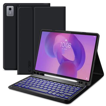 Husă cu tastatură Bluetooth Lenovo Idea Tab Plus Tech-Protect SmartCase Pen - Negru
