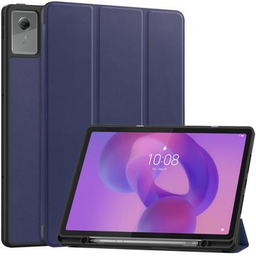 Husă Smart Folio Lenovo Idea Tab Plus Tri-Fold - albastru închis