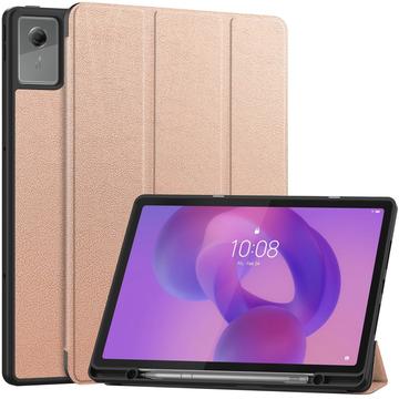 Husă Smart Folio Lenovo Idea Tab Plus Tri-Fold - Auriu Roze