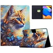 Husă Smart Folio Lenovo Idea Tab - Pisică și fluture