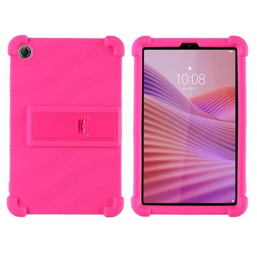 Husă din silicon Lenovo Tab K9 cu Kickstand - Roz Intens