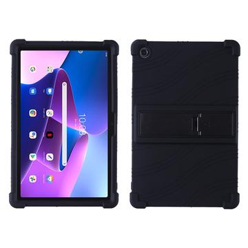 Lenovo Tab M10 Plus Gen 3 Carcasă din silicon cu suport pentru picior - negru