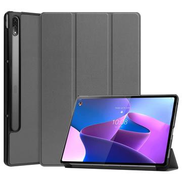 Husă Folio Smart Lenovo Tab P12 Pro - Tri-Fold - Gri