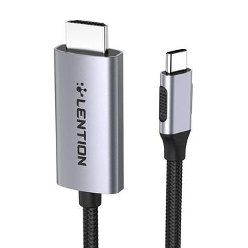 Lention CU707 Cablu USB-C la HDMI 2.0 4K60Hz/1Gbps - 3m - Gri