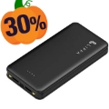 Lippa 20000mAh Power Bank cu 2 porturi USB-A - Negru