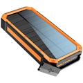 Baterie Externă Solară Lippa 20000mAh - PD 18W - Negru