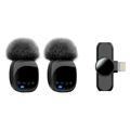 Lippa Pro Microfon fără fir cu conector Lightning - 2 Buc. - Negru