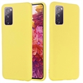 Husă Silicon Lichid Samsung Galaxy S20 FE 5G - Galben
