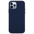 Husă Silicon iPhone 14 Pro - Liquid - Albastru Midnight