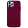 Husă Silicon iPhone 14 Pro - Liquid - Roșu Vin