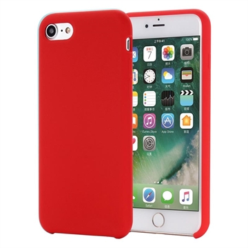 Husă Silicon iPhone 7, iPhone 8, iPhone SE (2020), iPhone SE (2022) - Liquid - Roșu