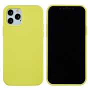 Husă Silicon Lichid iPhone 12 Pro Max - Galben