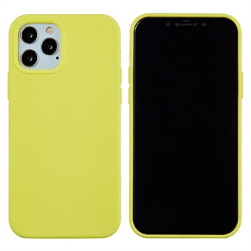 Husă Silicon Lichid iPhone 12 Pro Max - Galben