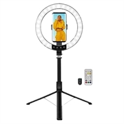 LogiLink AA0156 Lumină inelă LED cu stick pentru selfie/Tripod și obturator de la distanță