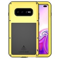 Husă hibridă Love Mei Powerful Samsung Galaxy S10+ - galbenă