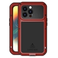 Husă Hibrid iPhone 14 Pro - Love Mei Powerful - Roșu
