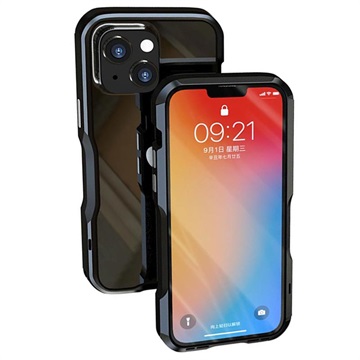 Bumper Protecție Metalic iPhone 13 - Luphie Safe Lock - Negru