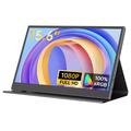 M156F04 Monitor portabil Full HD cu difuzoare duble - 15.6" - Negru