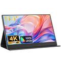 Monitor portabil M156U01 de 15.6" 4K UHD – Negru