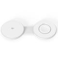 M40 Încărcător wireless magnetic 2 în 1 pentru iPhone, Apple Watch, AirPods - 25W/5W - Alb