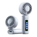 Ventilator de răcire pliabil M814 cu afișaj dinamic - 3000mAh - Alb