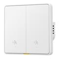 MG-KG126 Întrerupător inteligent cu radar Zigbee / Întrerupător de perete cu senzor uman - 2 bande, 1 cale