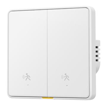 MG-KG126 Întrerupător inteligent cu radar Zigbee / Întrerupător de perete cu senzor uman - 2 bande, 1 cale