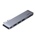 MacBook Pro/Air Ugreen CM251 6-in-1 Hub USB-C - Gri